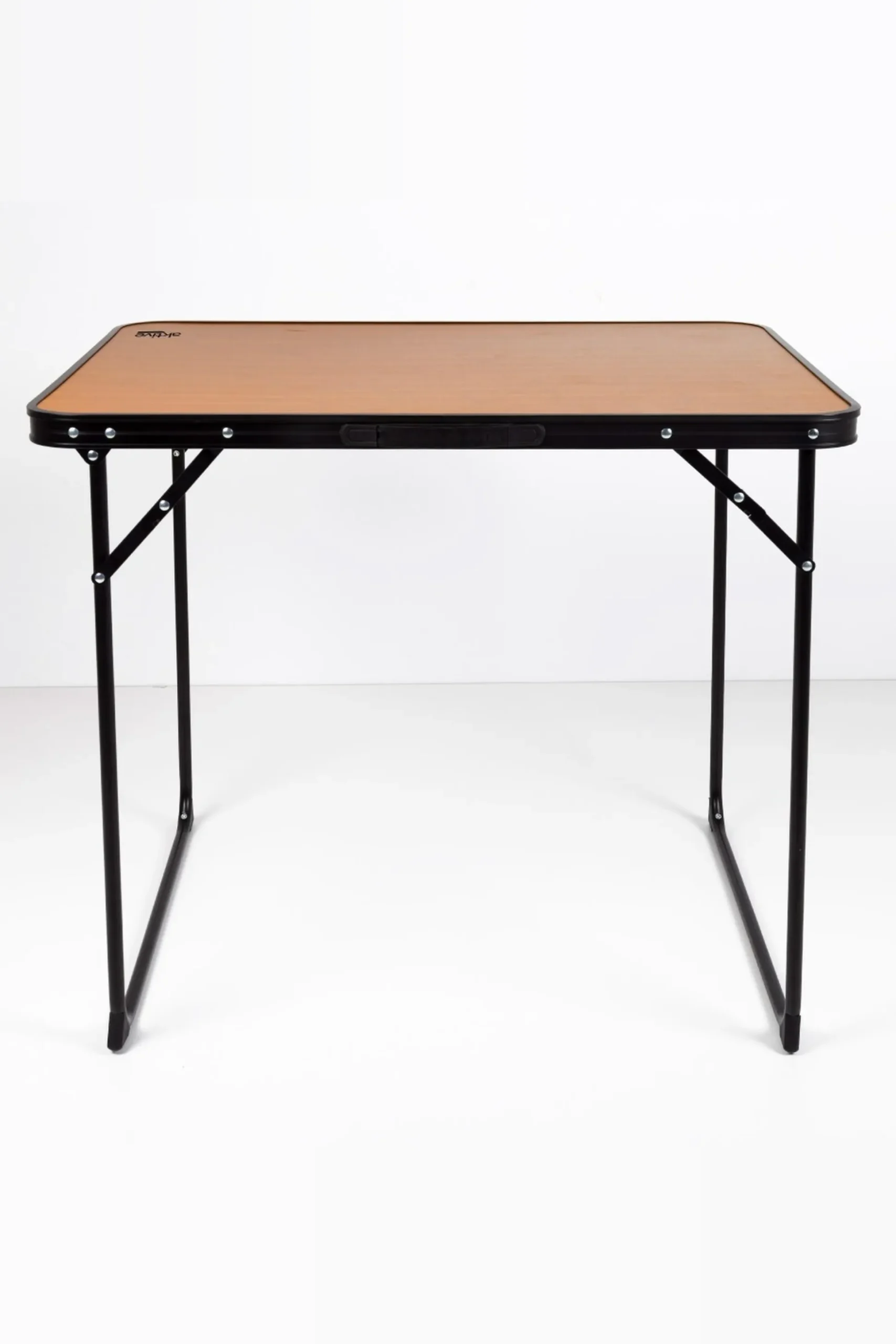 Mesa Plegable Camping Bambú C/asa Transporte Aktive