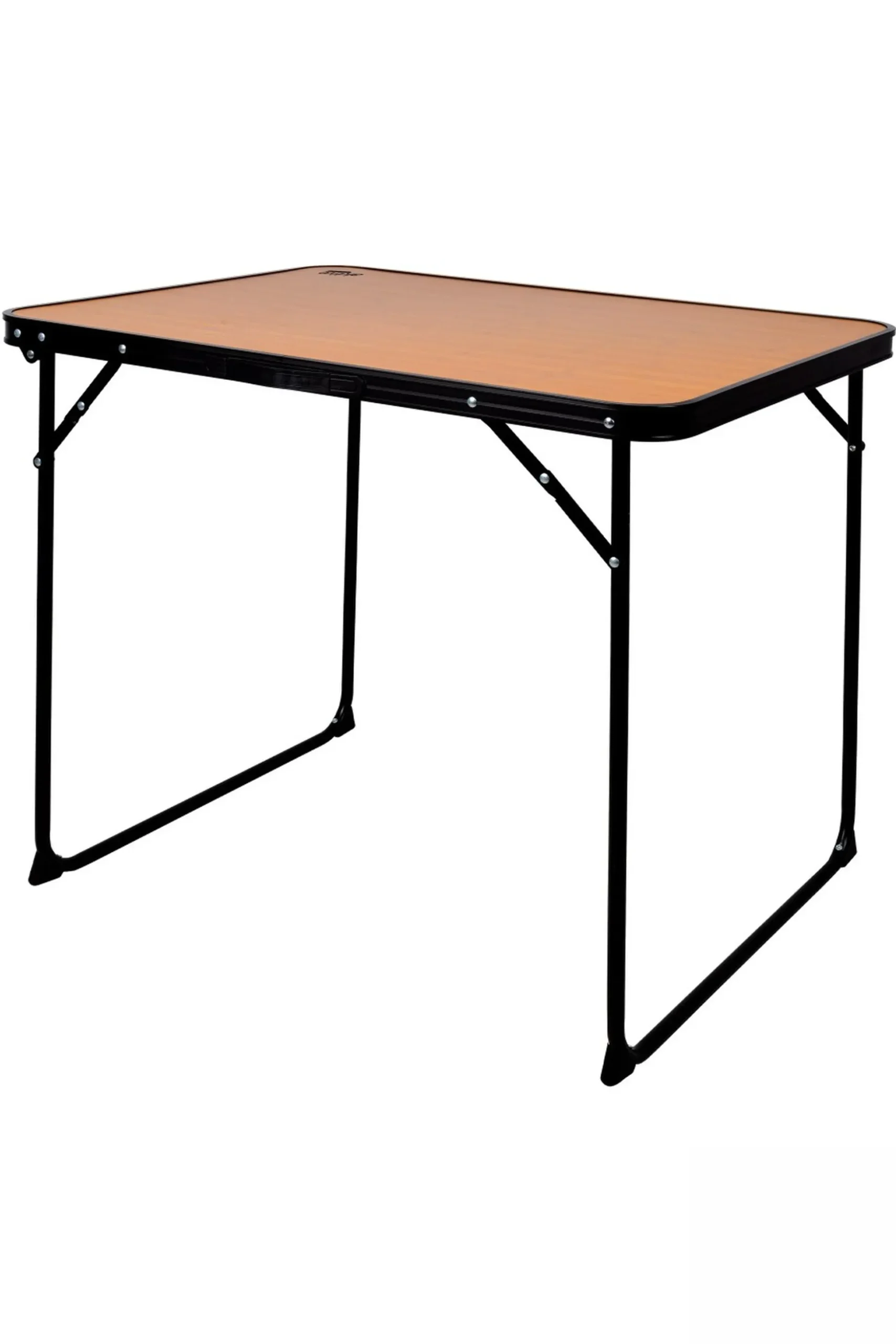 Mesa Plegable Camping Bambú C/asa Transporte Aktive