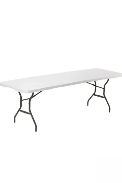 Mesa Rectangular Plegable Blanco Lifetime 245 X 76 X 74 CM