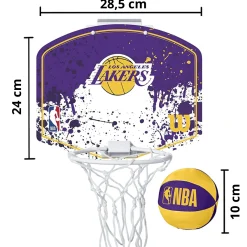 Mini Canasta De Baloncesto Wilson NBA Los Angeles Lakers
