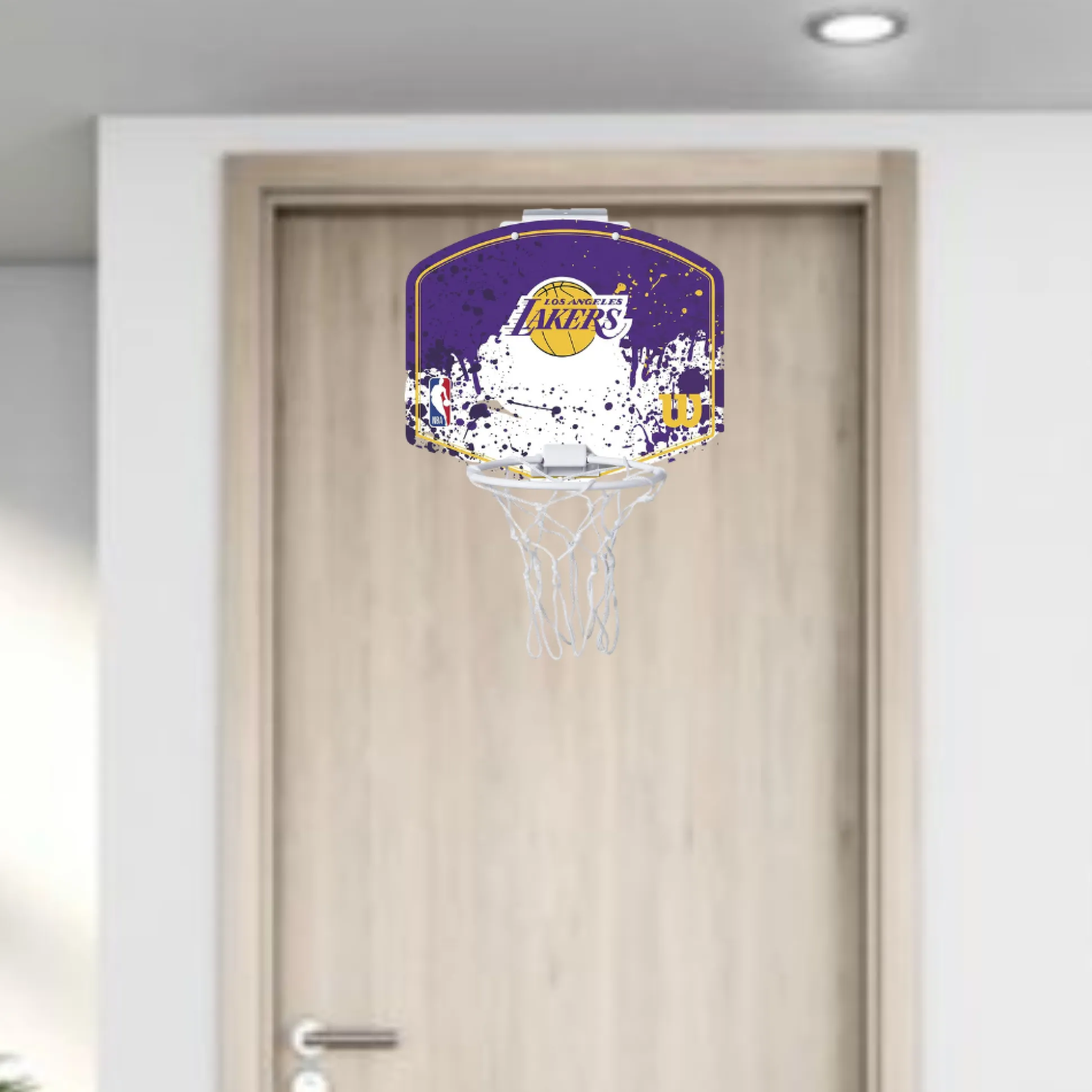 Mini Canasta De Baloncesto Wilson NBA Los Angeles Lakers