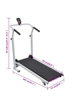 Mini Cinta Andadora Plegable Vidaxl