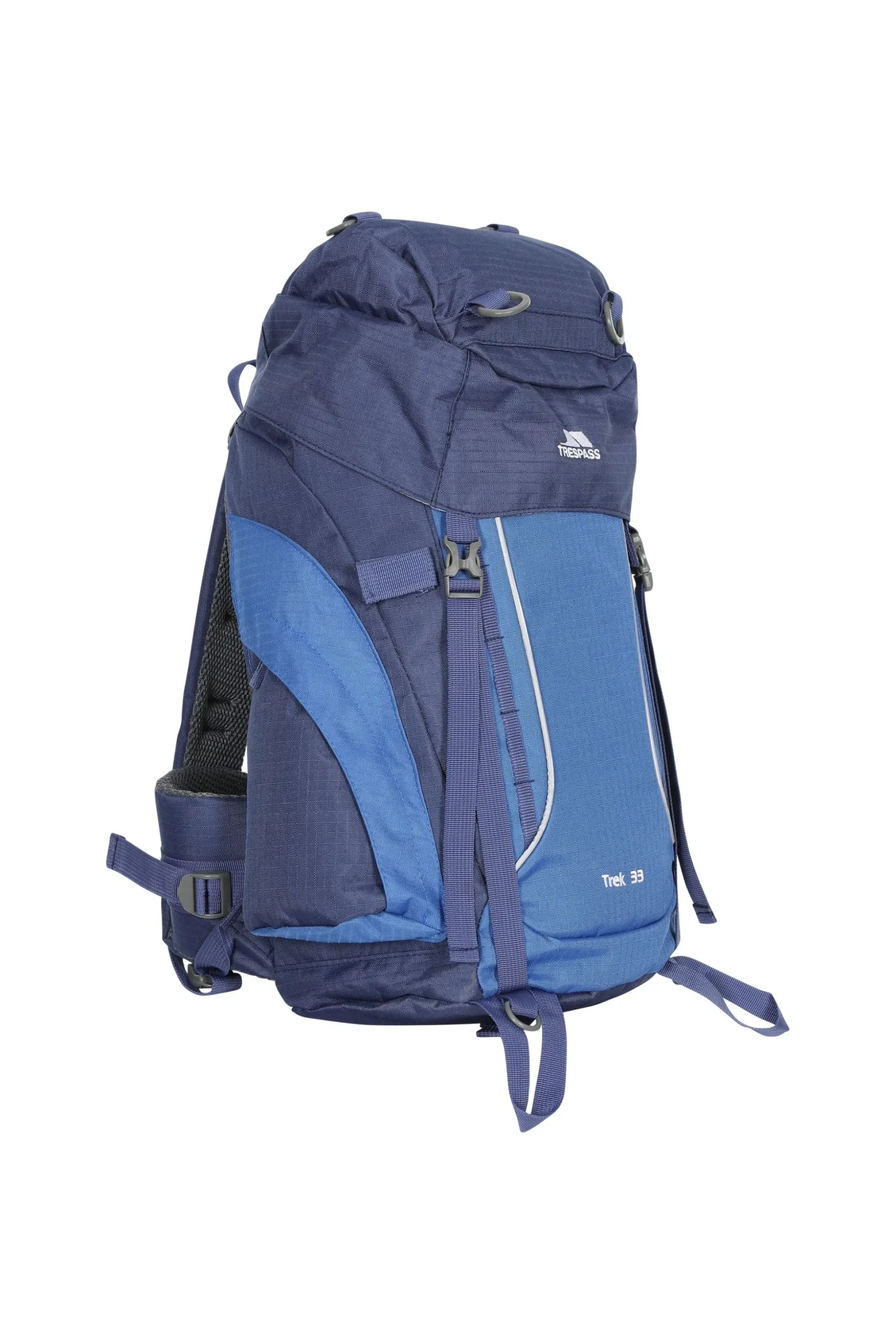 Mochila De Acampada / Hiking Modelo 33 (33 Litros) Acampada / Camping Trespass Trek (azul Eléctrico)