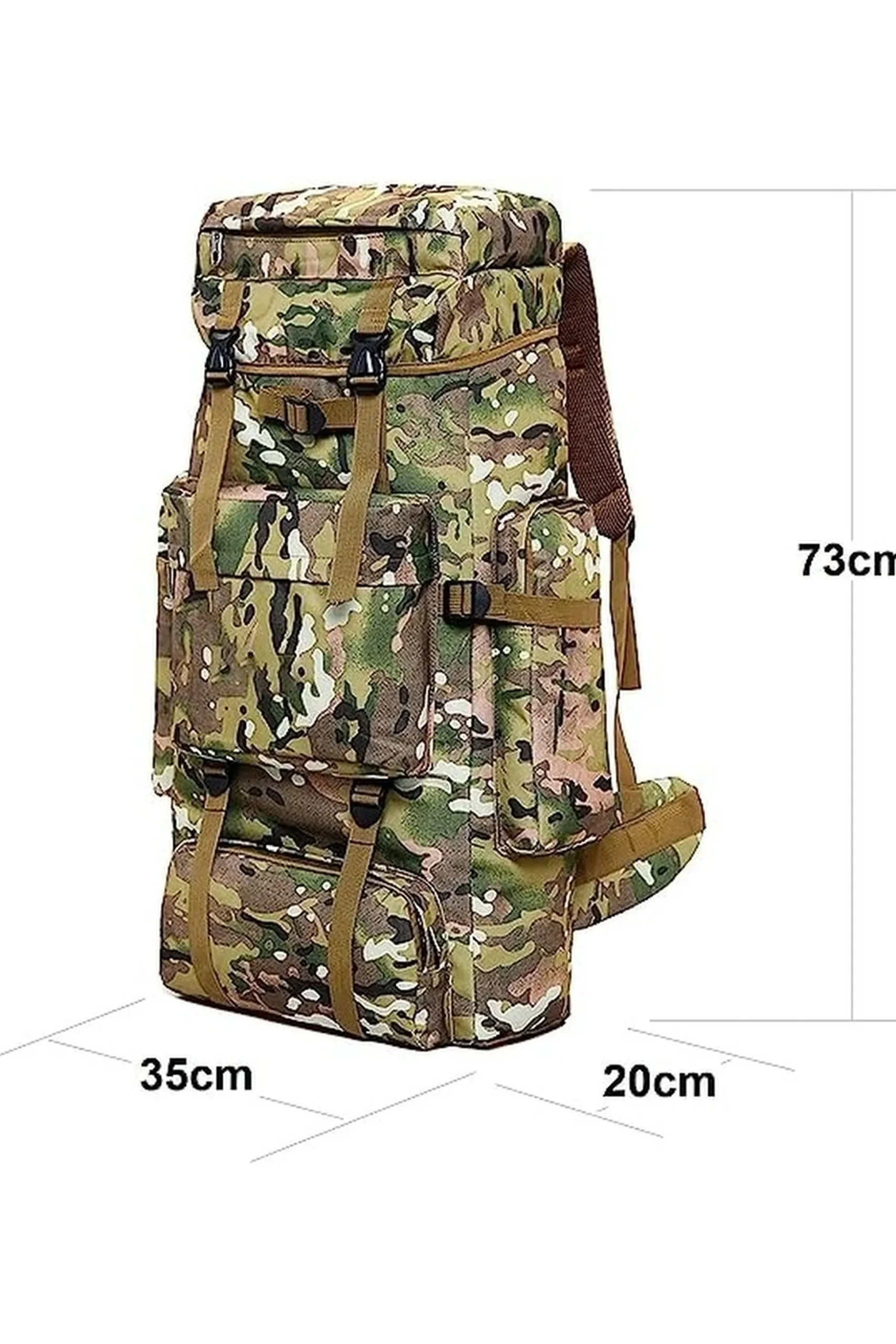 Mochila De Senderismo Para Viajes Camping 80l Ded