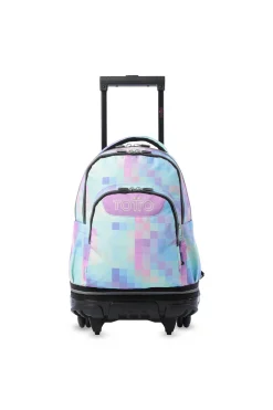 Mochila Escolar Ruedas Totto Tiza Desmontable Glitter
