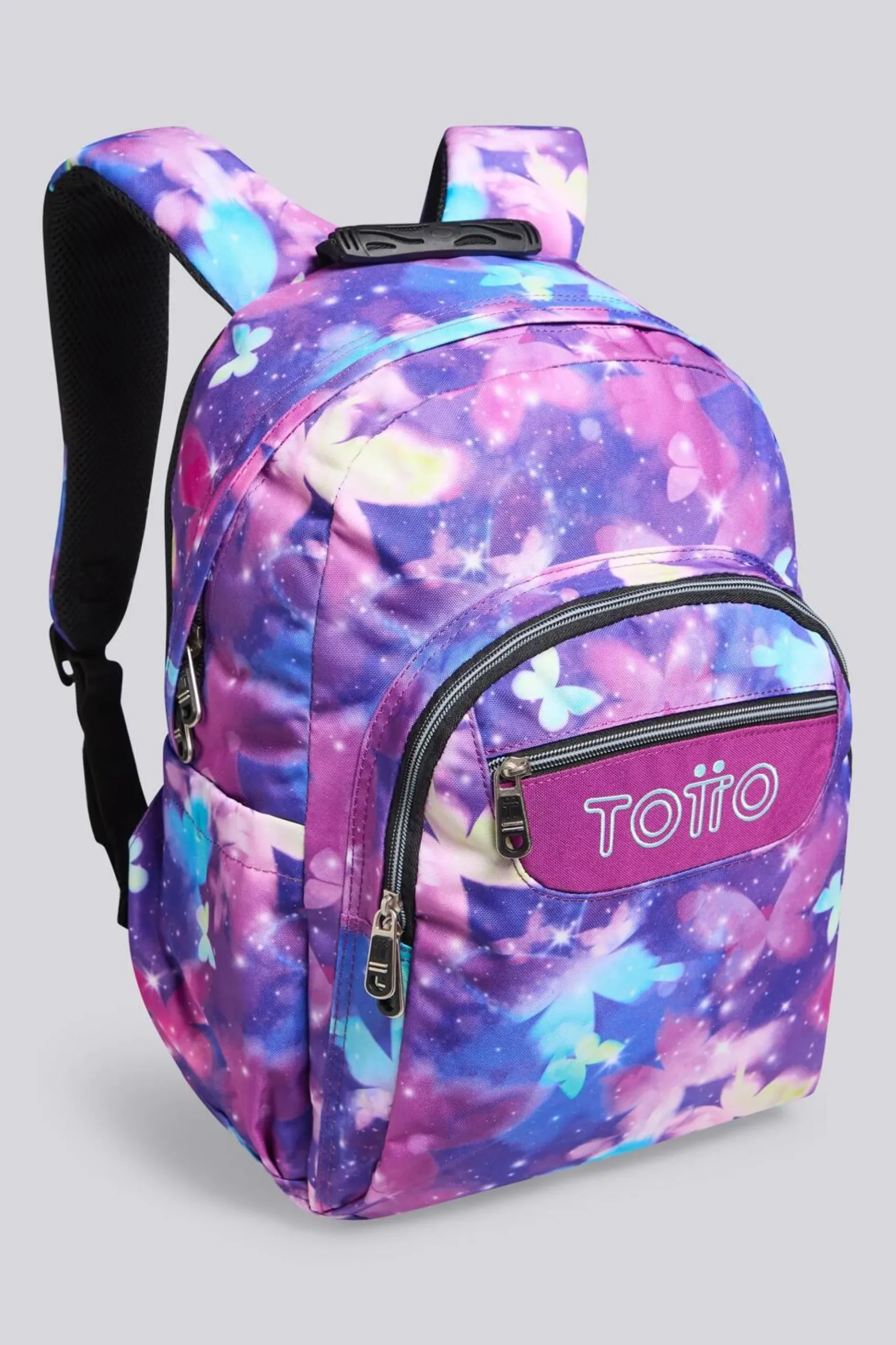 Mochila Escolar Totto Acuareles Glitter