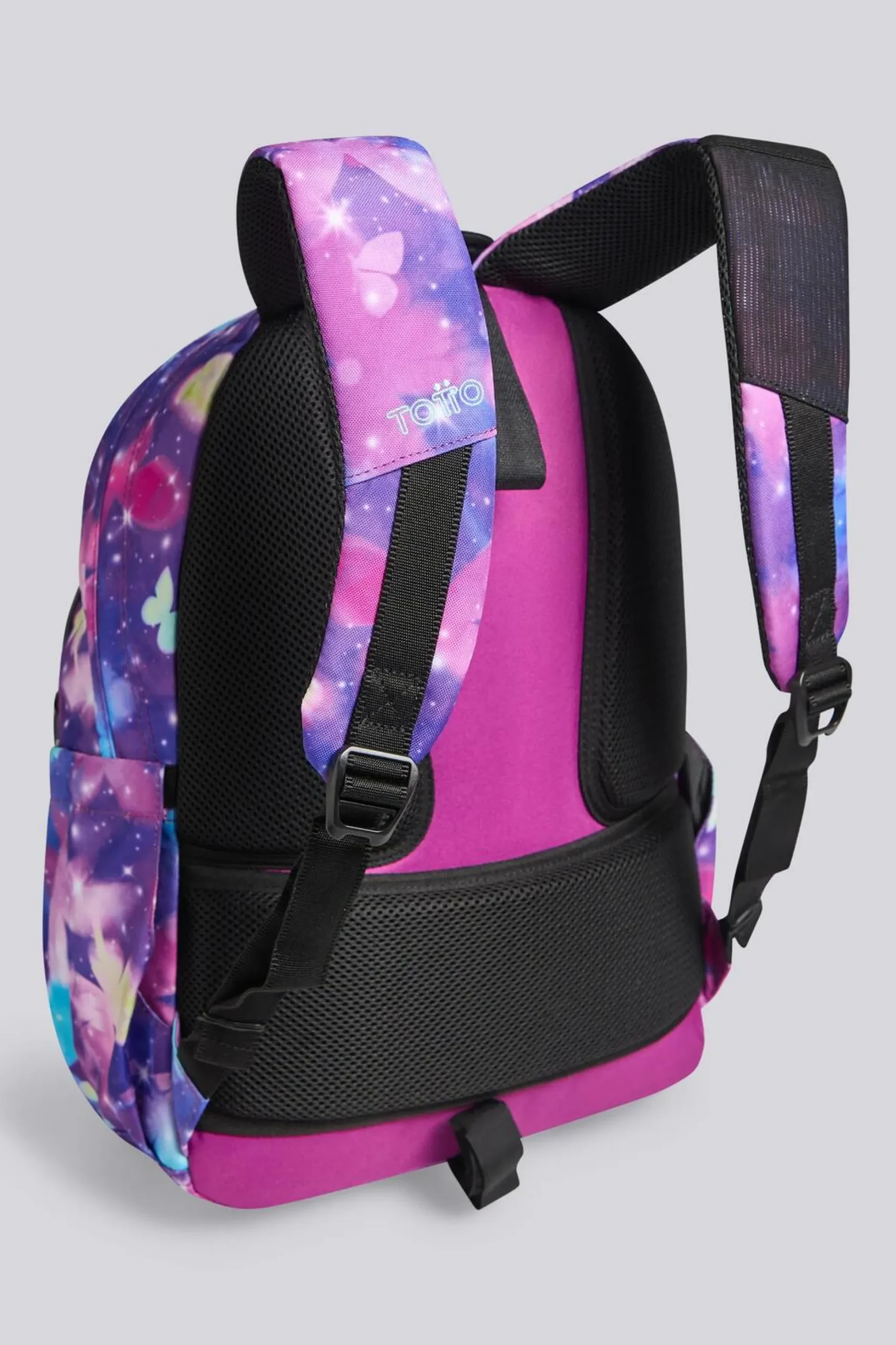 Mochila Escolar Totto Acuareles Glitter