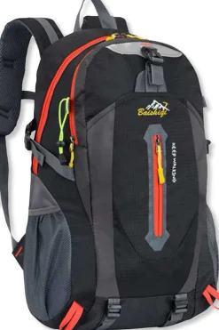 Mochila Impermeable 30 L Negra Con 6 Múltiples Bolsillos