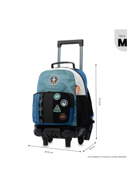 Mochila Infantil Ruedas Totto Stardust M
