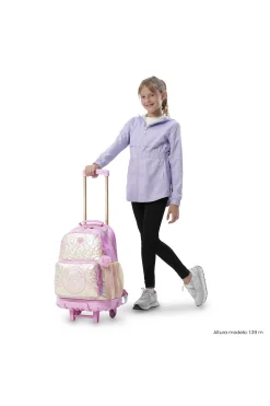 Mochila Infantil Ruedas Totto Unicorn Kisses L