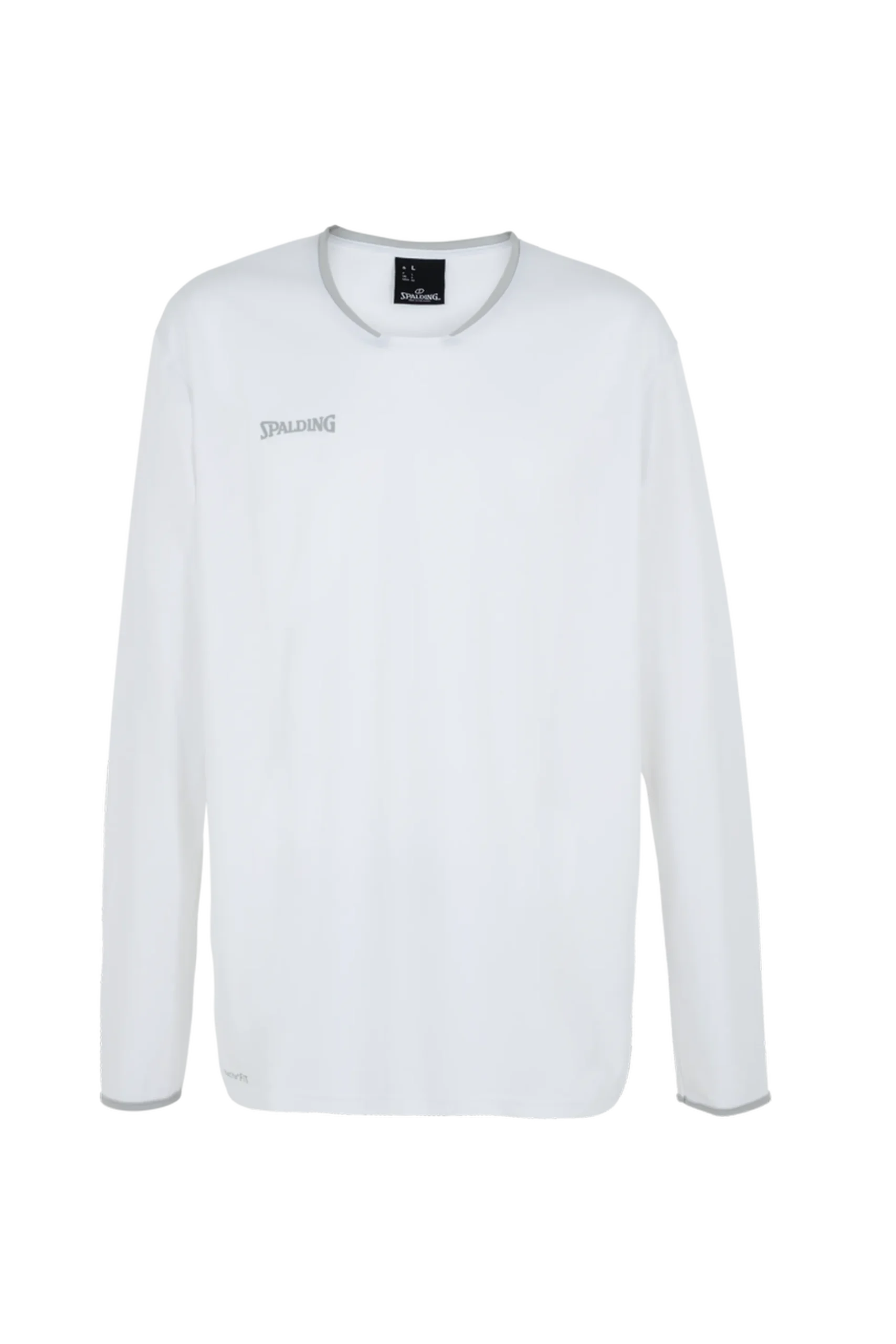 Move Shooting Shirt L/s Blanco/plata Spalding