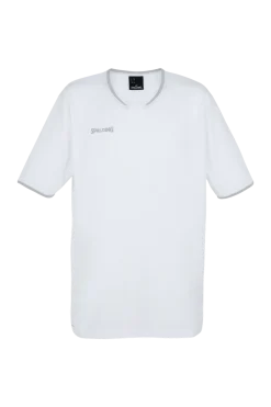 Move Shooting Shirt S/s Blanco/plata Spalding