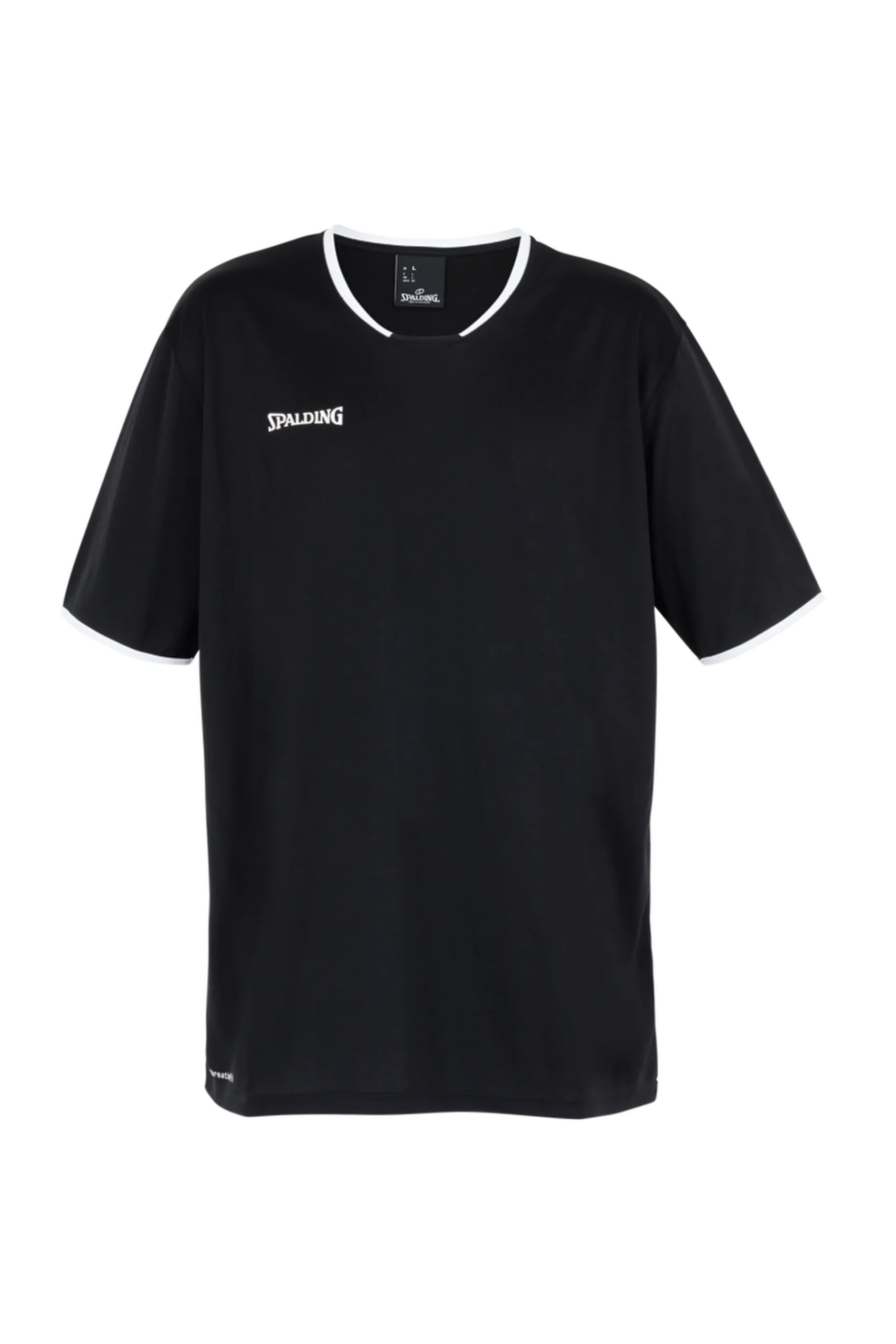 Move Shooting Shirt S/s Negro/blanco Spalding