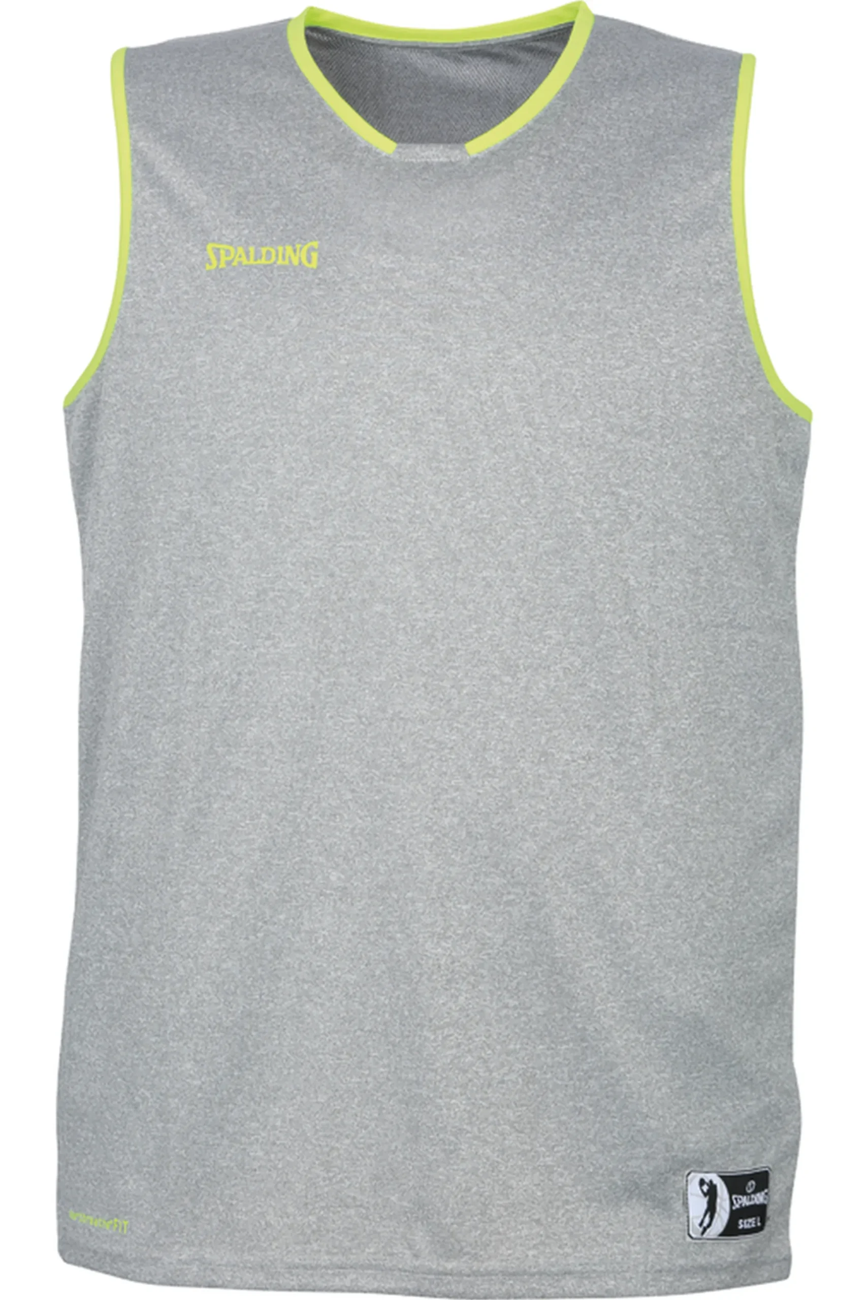 Move Tank Top Spalding Gris Melange/amarillo Spalding