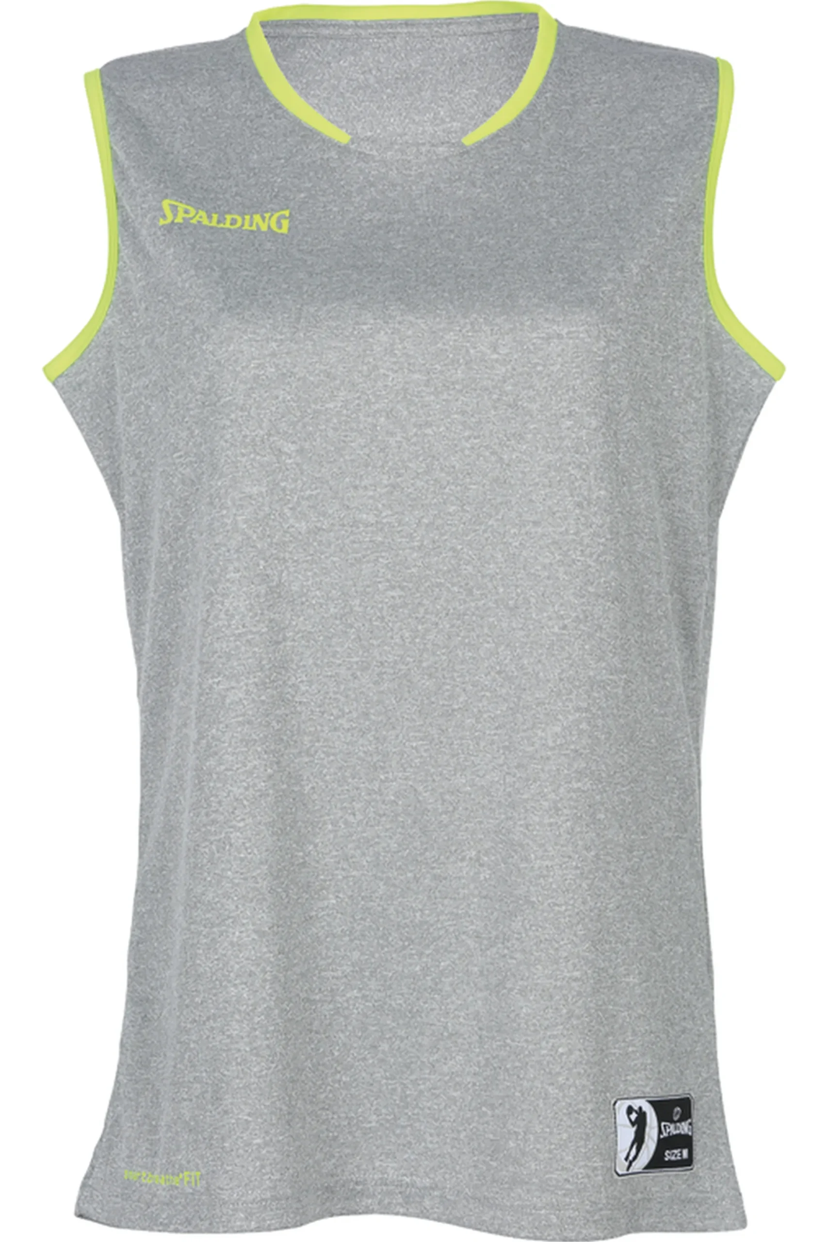 Move Tank Top Women Gris Melange/amarillo Spalding
