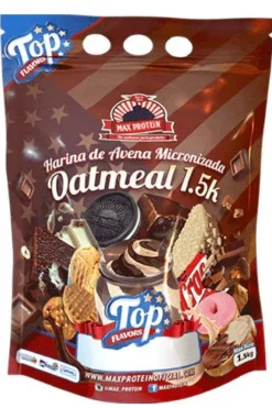 Oatmeal-harina De Avena Top Flavors 1,5 Kg Boombig