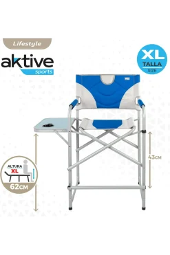 Pack 2 Sillas De Director Plegables Altura XL Aktive