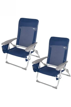 Pack 2 Sillas De Playa Multiposición Plegado Slim Aktive