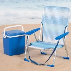 Pack 2 Sillas De Playa Plegables Rayas Antivuelco Aktive