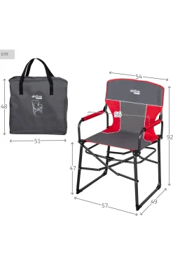 Pack 2 Sillas Plegables Camping Antivuelco C/plegado Compacto Gris Aktive
