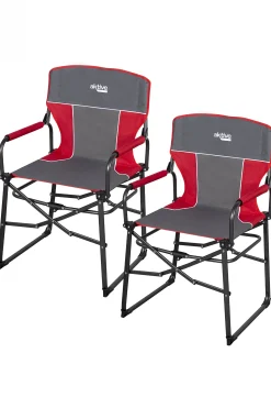 Pack 2 Sillas Plegables Camping Antivuelco C/plegado Compacto Gris Aktive