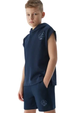 Pantalón Corto Para Niño 4f Tshom274. Navy.