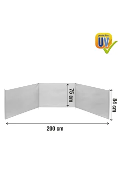 Paravientos Playa Plegable 200x75 CM De Aluminio Aktive Beach