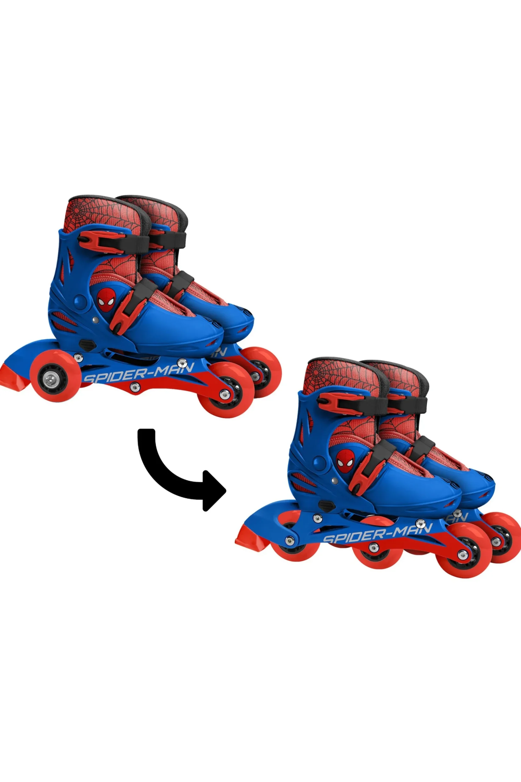 Patines De 3 Ruedas Niños Spider-man Talla 27-30