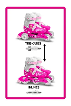 Patines De 3 Ruedas Stamp Barbie