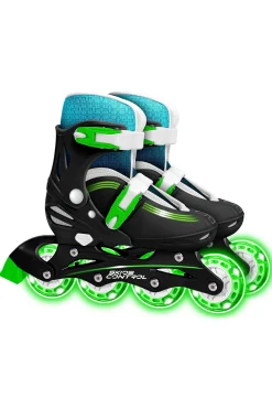 Patines En Linea Niños Stamp Talla 30-33 Ruedas Con Luz
