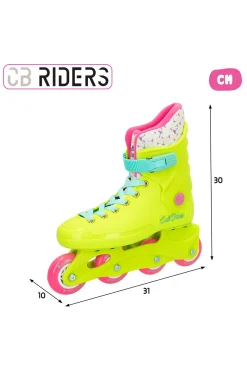 Patines En Línea Amarillo Neón Cb Riders