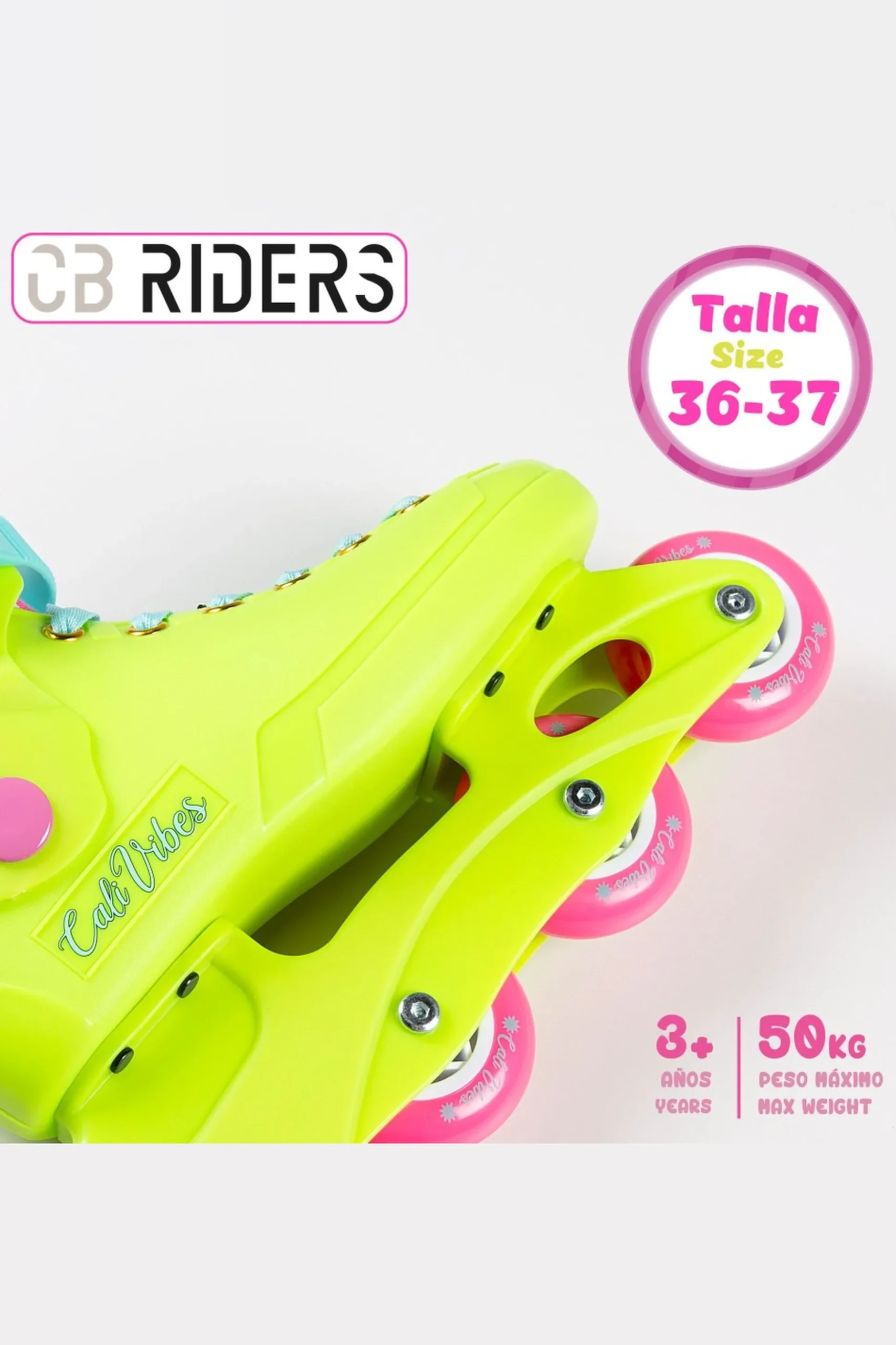 Patines En Línea Amarillo Neón Cb Riders