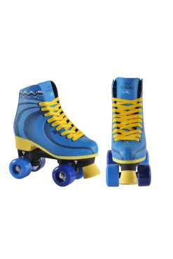 Patín Bota Decorado Azul (talla 36-37)