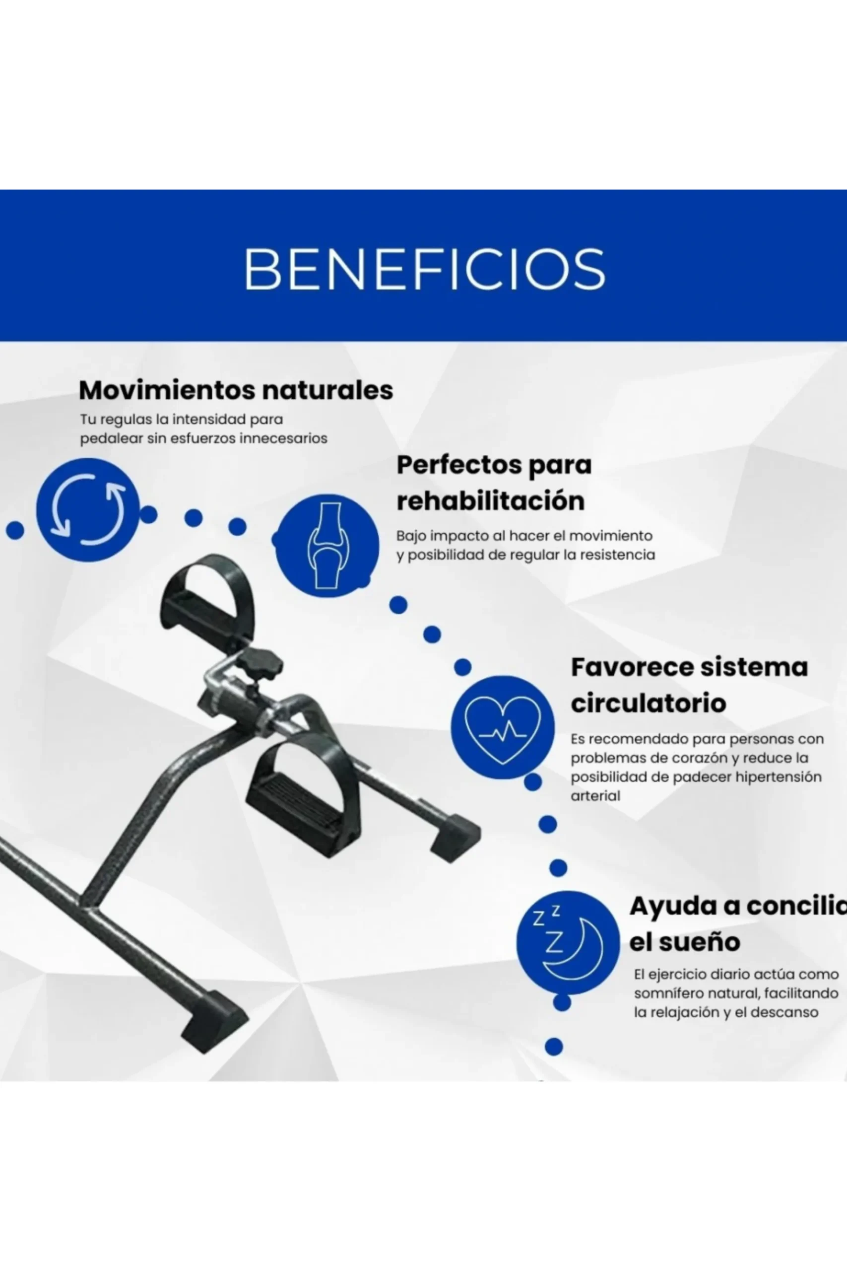 Pedalier Mobiclinic Ejercitador De Brazos Y Piernas Camino