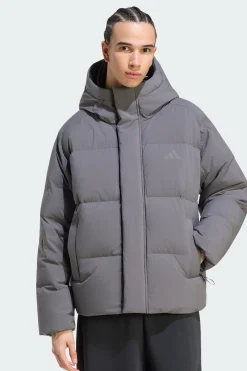 Plumón Con Capucha Helionic adidas