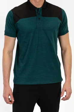 Polo Manga Corta Joma Winner II Verde Negro