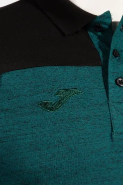 Polo Manga Corta Joma Winner II Verde Negro