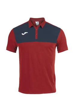 Polo Manga Corta Joma Winner Rojo Marino