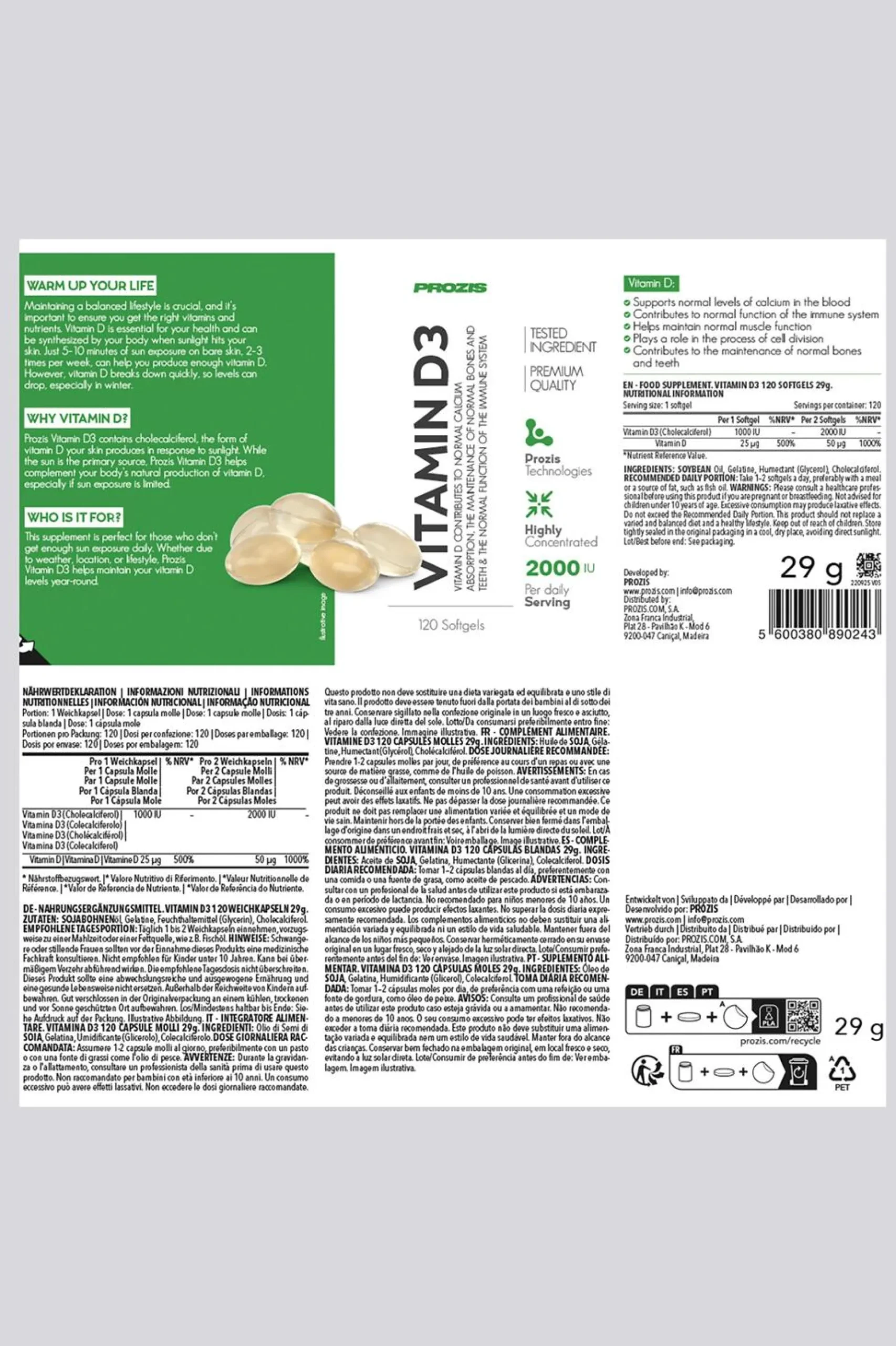 Prozis Vitamina D3