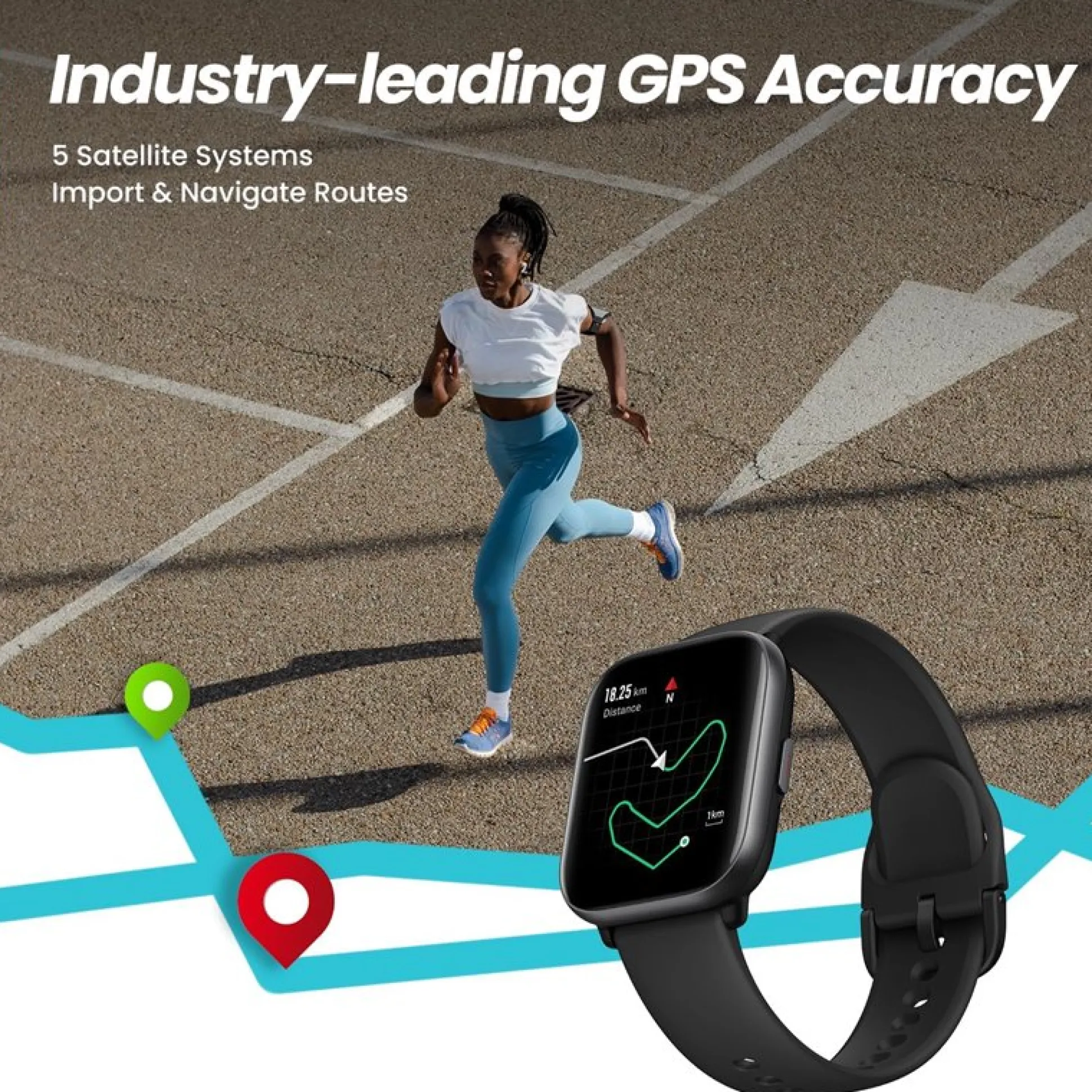 Reloj Amazfit Active Negro 1,75"