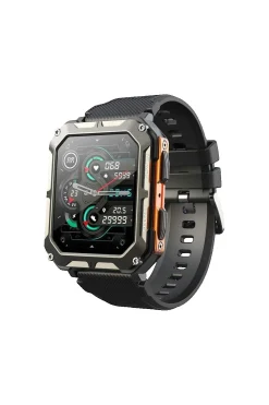 Reloj Inteligente Rubicon Con Monitor De Frecuencia Cardíaca Y Bluetooth 5.0
