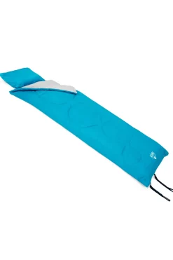 Saco De Dormir Con Almohada Azul De Poliéster Y Fibra De 190x84 CM