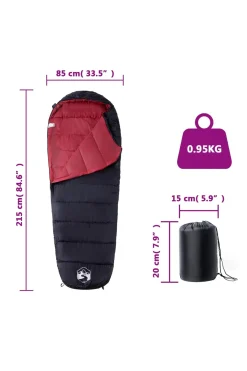 Saco De Dormir De Tipo Momia Vidaxl 215 X 85 CM