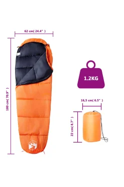 Saco De Dormir De Tipo Momia Vidaxl Poliéster 190t