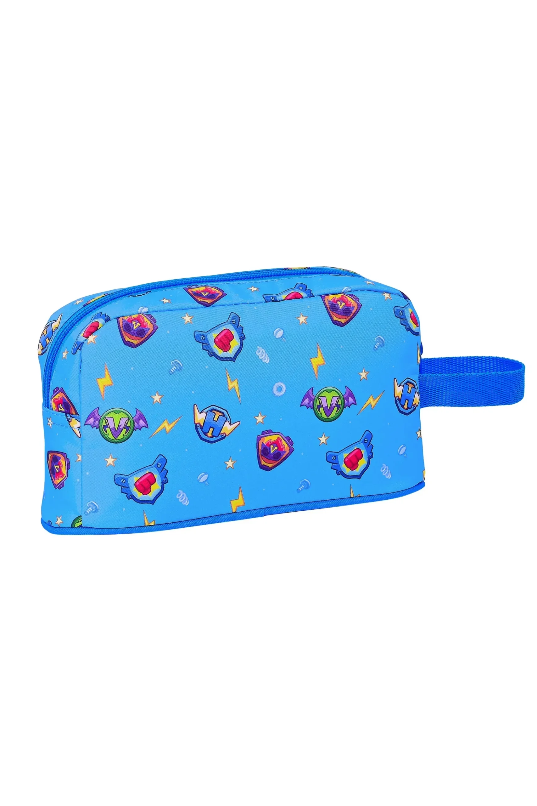 Safta Porta Desayunos Termo Térmica De Superthings Serie 7, 215x65x120 Mm, Azul/multicolor (M859)