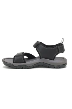 Sandalias De Hombre Waylon Caterpillar De Cuero En Negro