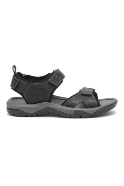 Sandalias De Hombre Waylon Caterpillar De Cuero En Negro