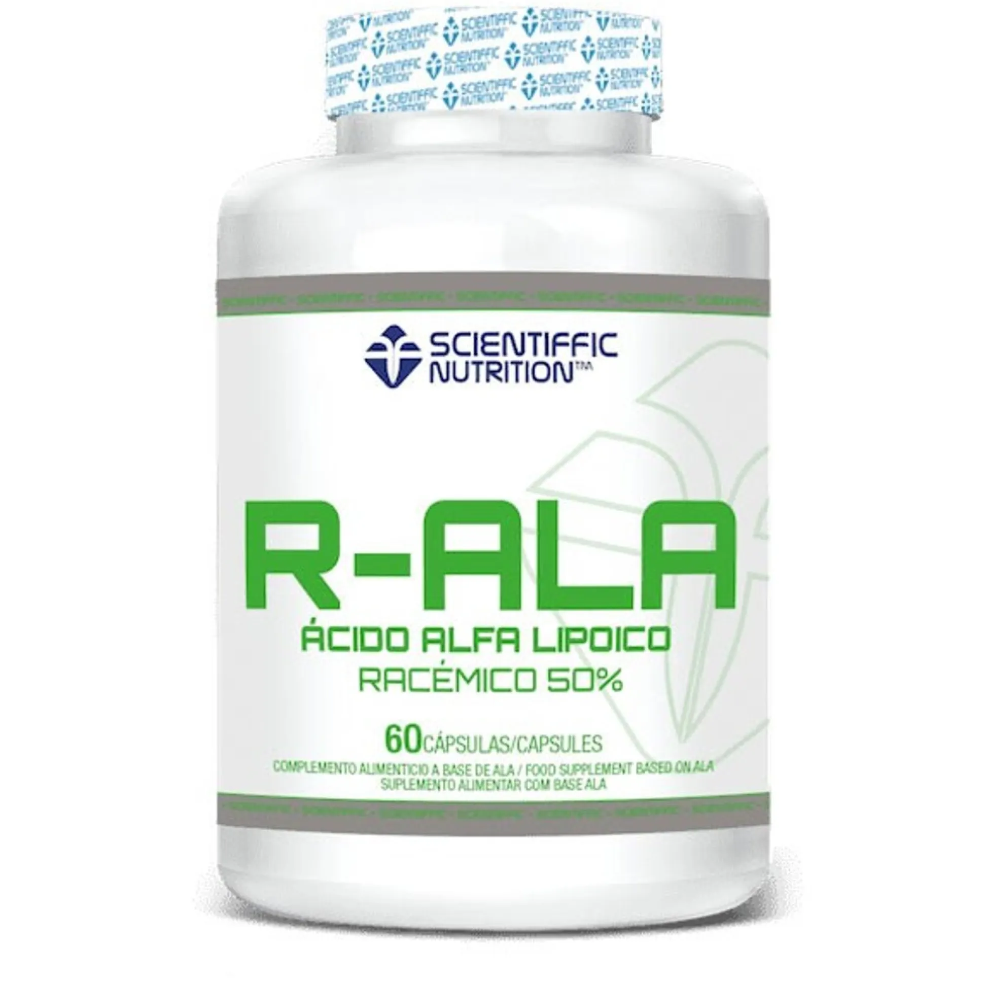 Scientiffic Nutrition R-ala ácido Alfa Lipoico Racemico ácido Graso 60 Cápsulas