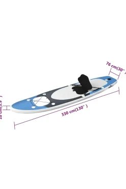 Set De Tabla De Paddle Surf Hinchable Vidaxl 330x76x10 CM
