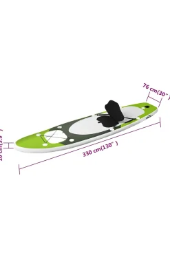 Set De Tabla De Paddle Surf Hinchable Vidaxl 330x76x10 CM